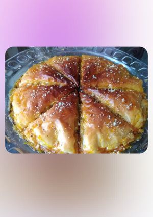 عکسی از دستور باقلوا