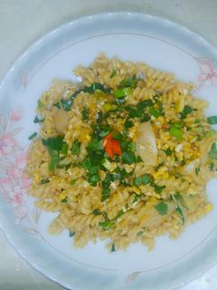 Foto resep Oseng Macaroni Telur