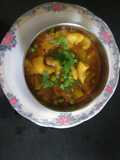 Macaroni aloo matar ki sabzi