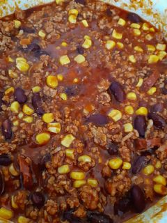 Chilisbab rizzsel recept fotója