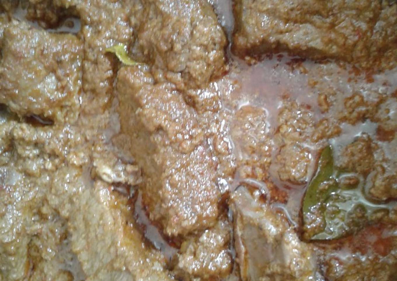 Rendang daging sapi simple