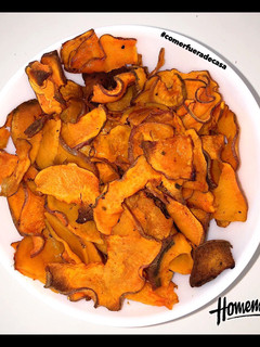 Una foto de Chips de boniato al horno