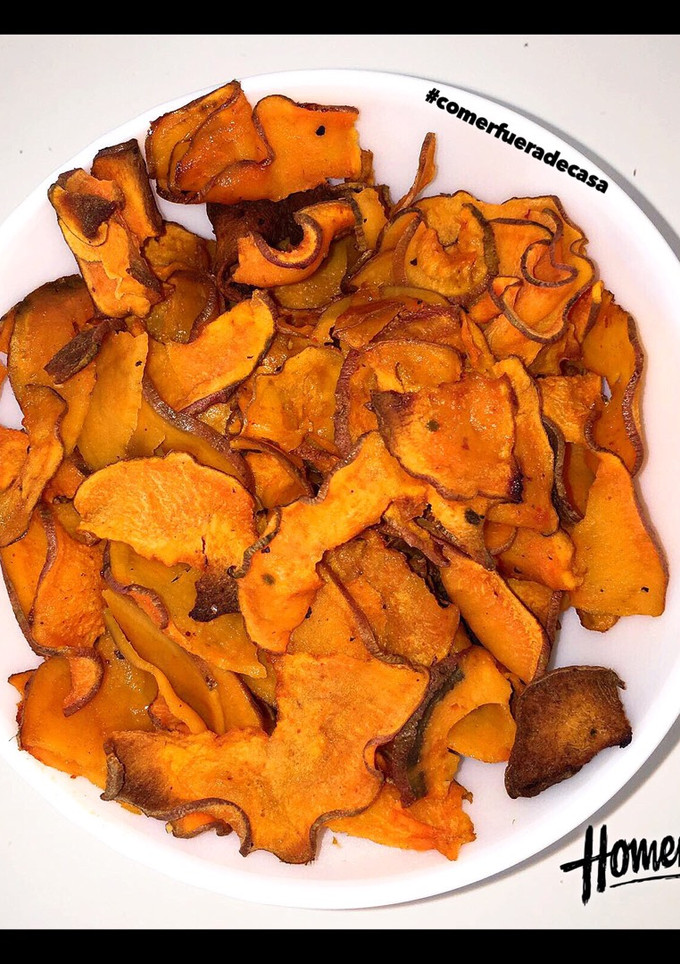 Una foto de Chips de boniato al horno