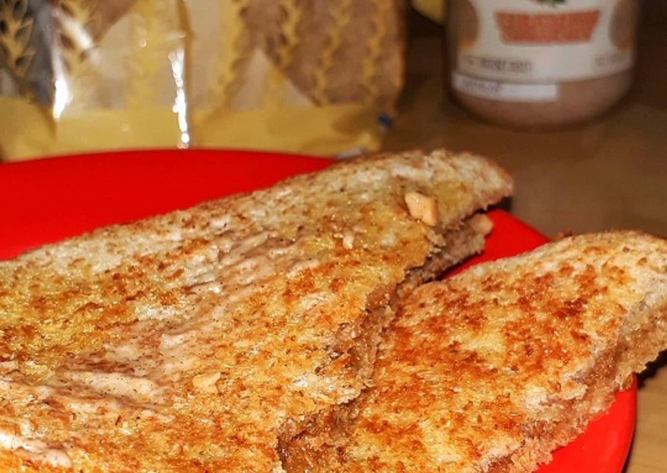 Roti Gandum Bakar (Selai Tiramisu)