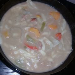 A picture of Brown Beans soup.
