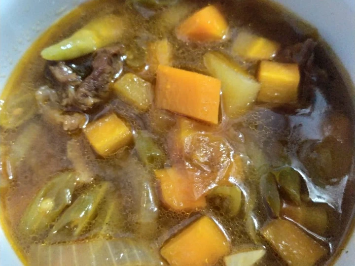 Langkah Gampang Membuat Resep Asem-asem daging sapi yang Enak Banget