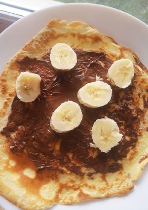 O poză a rețetei Clătite cu nutella.