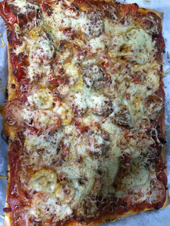 Una foto de Pizza de pimiento rojo