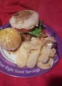 Southern pan-fried chicken sandwich