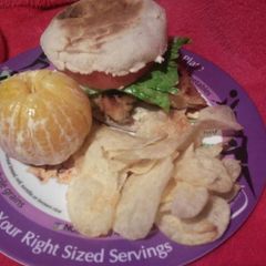 A picture of Southern pan-fried chicken sandwich.