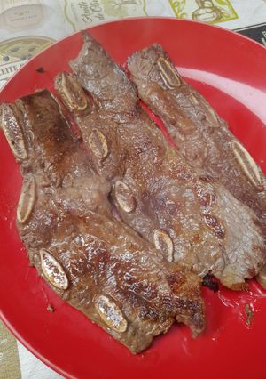 Una foto de Asado de tira al sartén