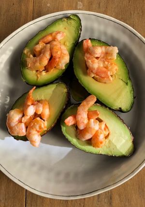 Une photo de Avocat farci aux crevettes