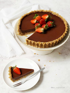 Foto resep Chocolate & Oat Tart