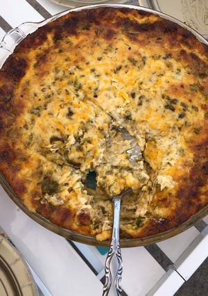 A picture of Green Chili Cheese dip.