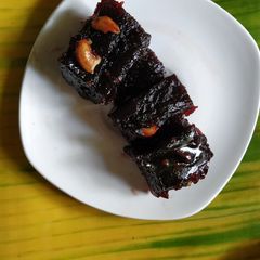 Beetroot halwa A picture of Beetroot halwa.