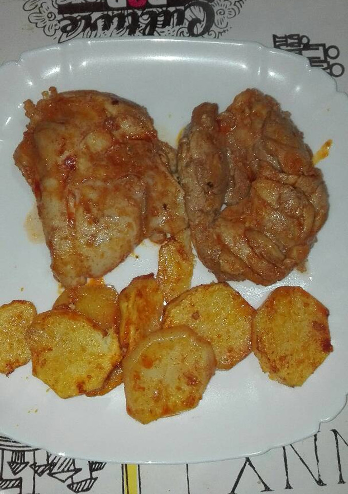 Una foto de Muslo de pollo de campo al pimentón 