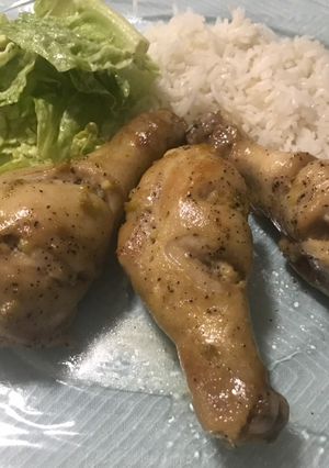 Sült csirkecombok recept fotója