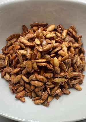 A picture of Maple Candied Pumpkin Seeds (Pepitas).