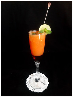 A picture of Orange Grapefruit Rose Mocktail.