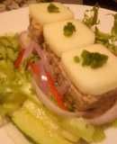 Cubos de atún al palmito