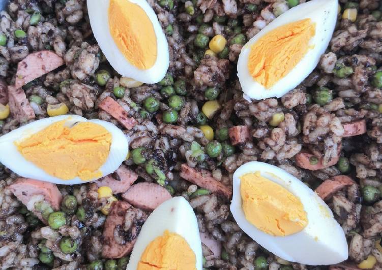 INSALATA FREDDA DI RISO CON PATE' DI OLIVE
