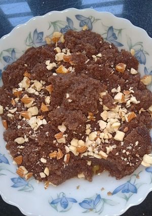 A picture of Chocolate Halwa.