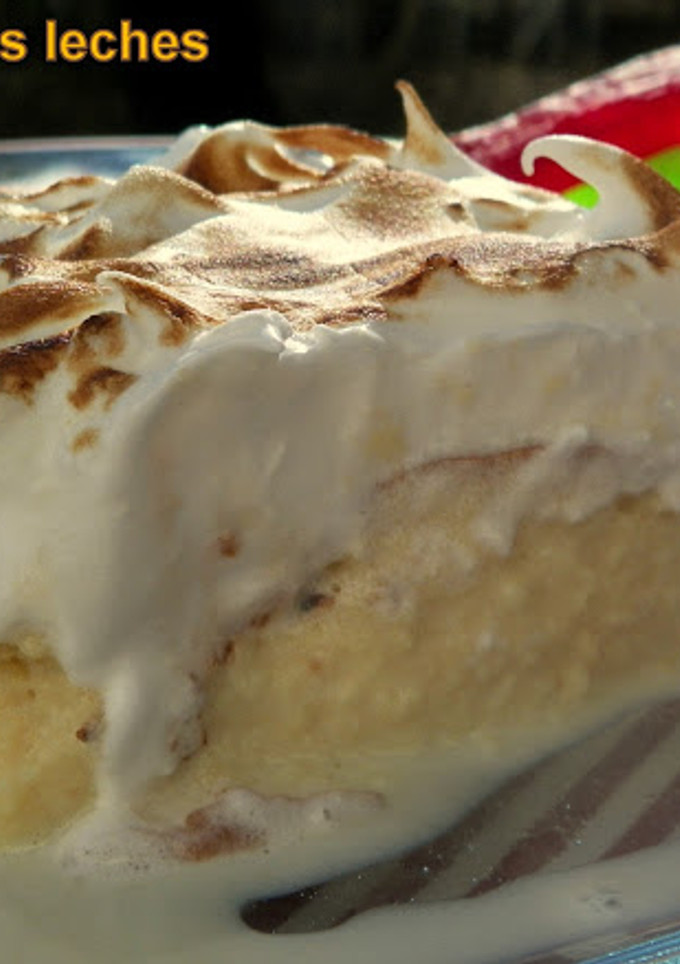 Una foto de Postre de tres leches