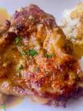Pollo en salsa de leche de coco y curry