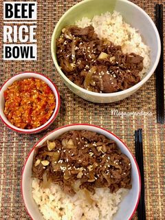 Foto resep Beef rice bowl