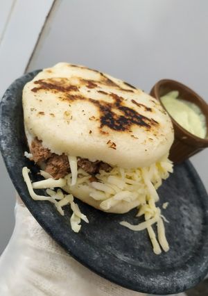 Una foto de Arepa venezolana
