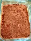 Tiramisù con savoiardi alchemeres crema pasticcera al limone nocciole e cacao amaro
