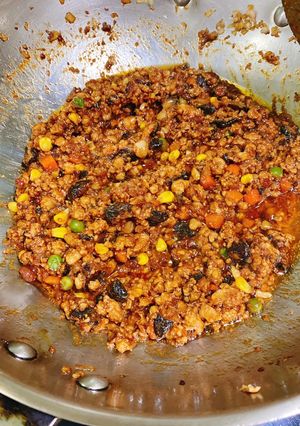 老少咸宜香噴噴~自製炸醬 的食譜成品照片