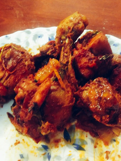 A picture of Spicy Tawa chicken.