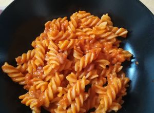 Foto di Pasta con sugo di fagioli borlotti e pancetta