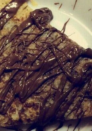 صورة لوصفة كريب بالشكلاطة