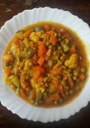 A picture of Vegetable curry.