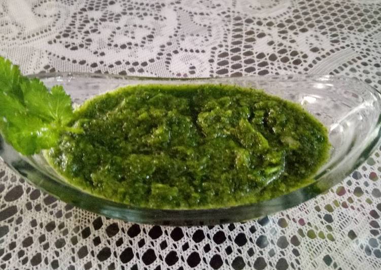 Green mint chutney