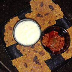A picture of Korme ki puri.