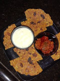 A picture of Korme ki puri.