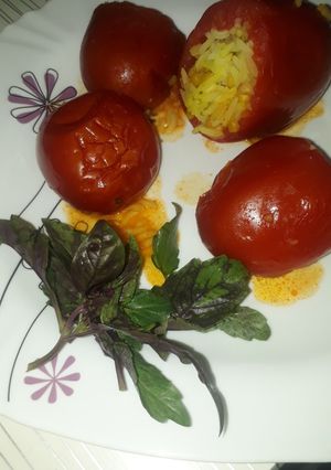 عکسی از دستور دلمه گوجه