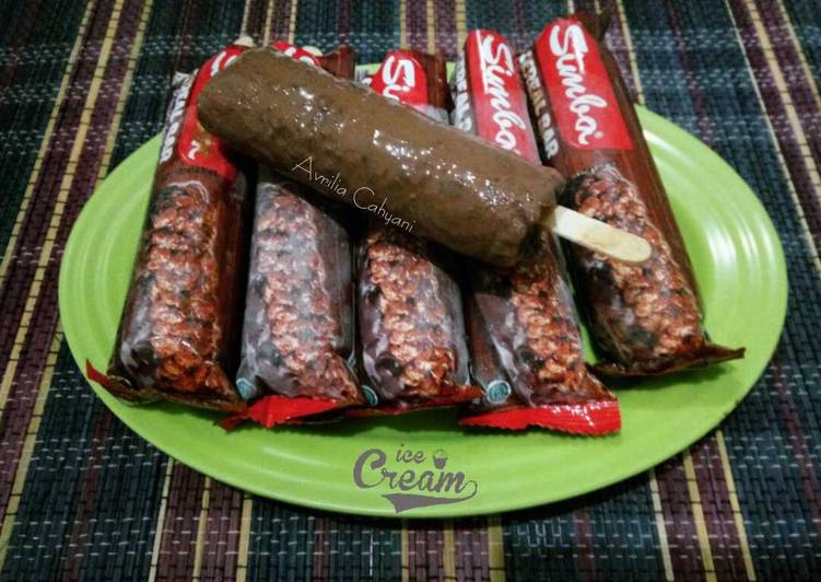 Resep Ice cream stick cereal bar, Enak