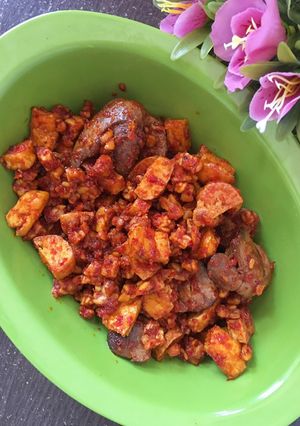 Foto resep Sambal ati ayam tempe tahu