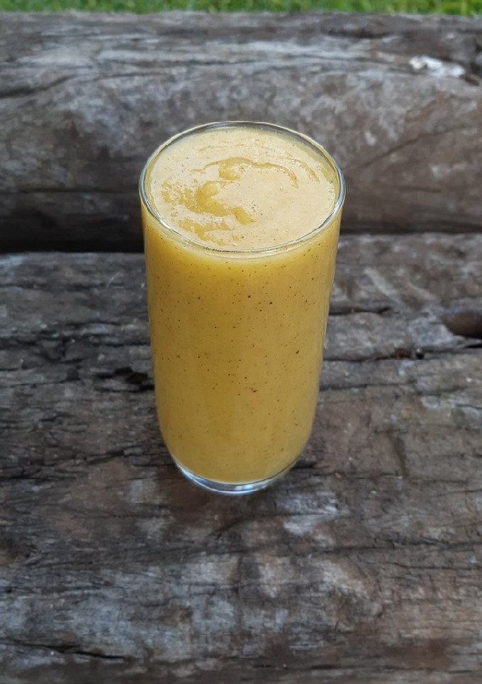 Una foto de Smoothie de mango, kiwi y banana