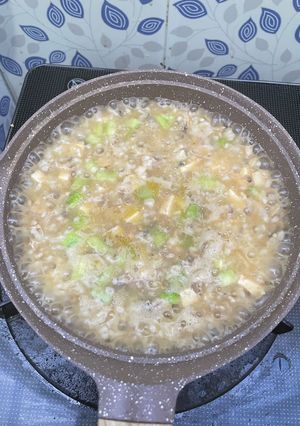 Foto resep Mpasi Bubur ikan kembung labu santan