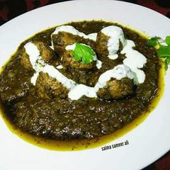 A picture of Palak koftay(beef).