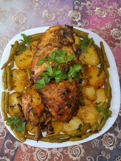 صورة لوصفة دجاج محمر في كيس الشواء على طريقتي روعة بنين بزاف 🐔🍗🐔