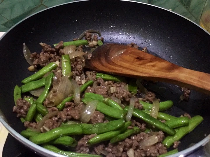 Cara Mudah Menyiapkan Resep  Tumis daging dan buncis yang Bisa Manjain Lidah, Enak Banget