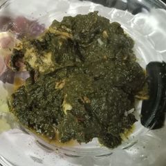 A picture of Creamy spinach.