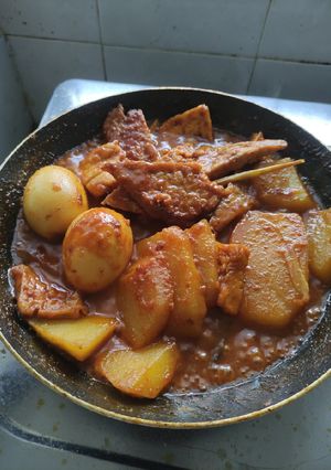 Foto resep Semur komplit(tahu,tempe,kentang,telor)