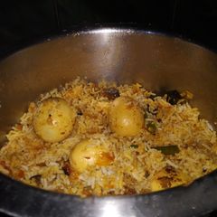 Egg biryani A picture of Egg biryani.
